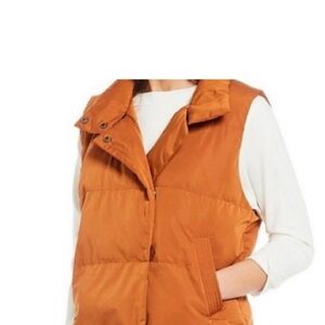 Gibson Latimer Copper Rust Puffer Vest EUC